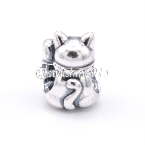Authentic Pandora Lucky Cat Charm - 790989EN05 - Picture 10 of 11